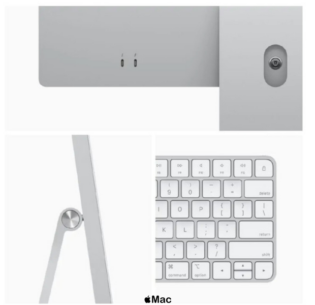 Apple iMac 24 M1 8/256GB 8GPU Silver 2021 (MGPC3) MGPC3 фото