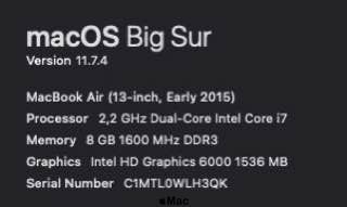Apple MacBook Air 13 2015 Intel i7-5650U 8/256Gb Silver M1090 фото