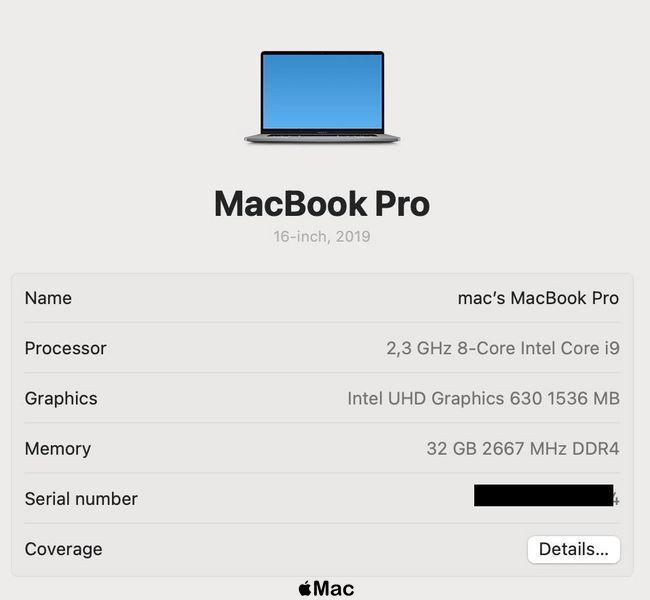 Apple MacBook Pro 16 2019 8-Core i9-9880H 32Gb 1Tb Radeon 5500M 8Gb Space Gray M1349 фото