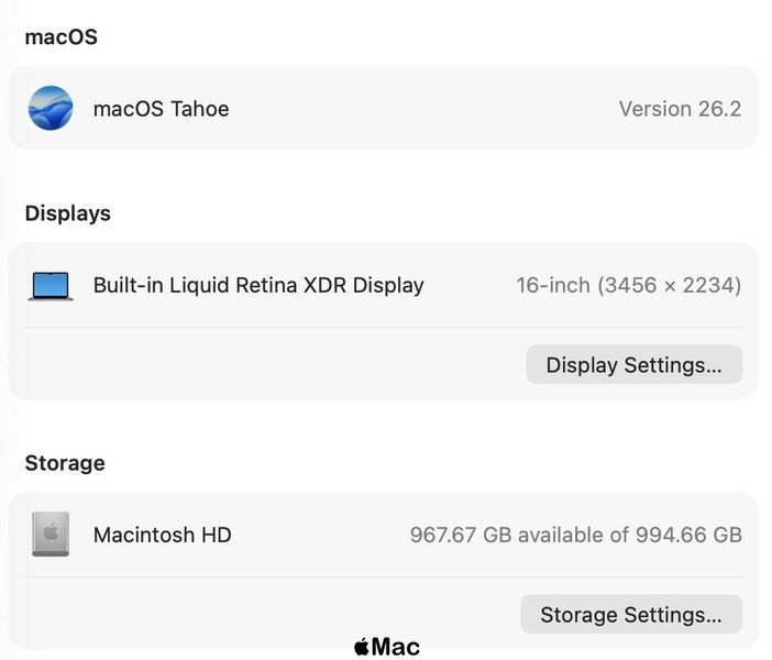 Apple MacBook Pro 16 2021 16-Core GPU M1 Pro 32Gb 1Tb Space Gray M2401 фото