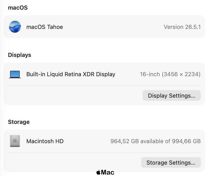 Apple MacBook Pro 16&rsquo; 2023 M2 Max 30-Core 32Gb RAM 1Tb SSD Space Gray M2736 фото