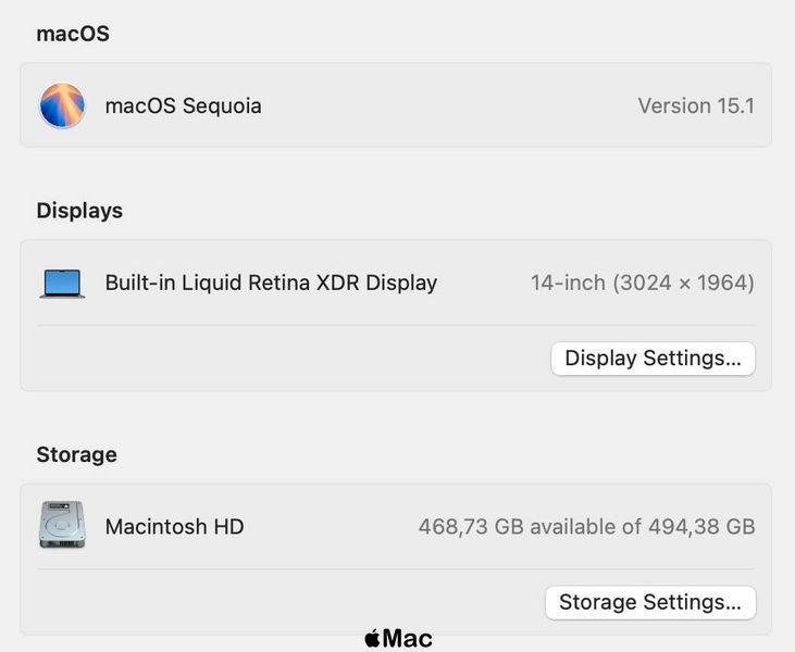 Apple MacBook Pro 14 2021 M1 Pro 32Gb 512Gb Space Gray M1523 фото