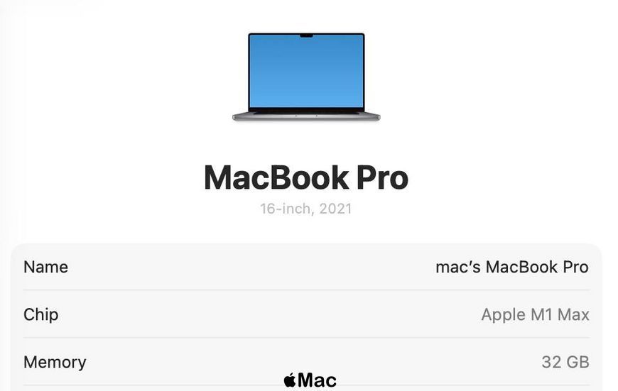 Apple MacBook Pro 16 2021 32-Core GPU M1 MAX 32Gb 1TB SSD Space Gray M2589 фото