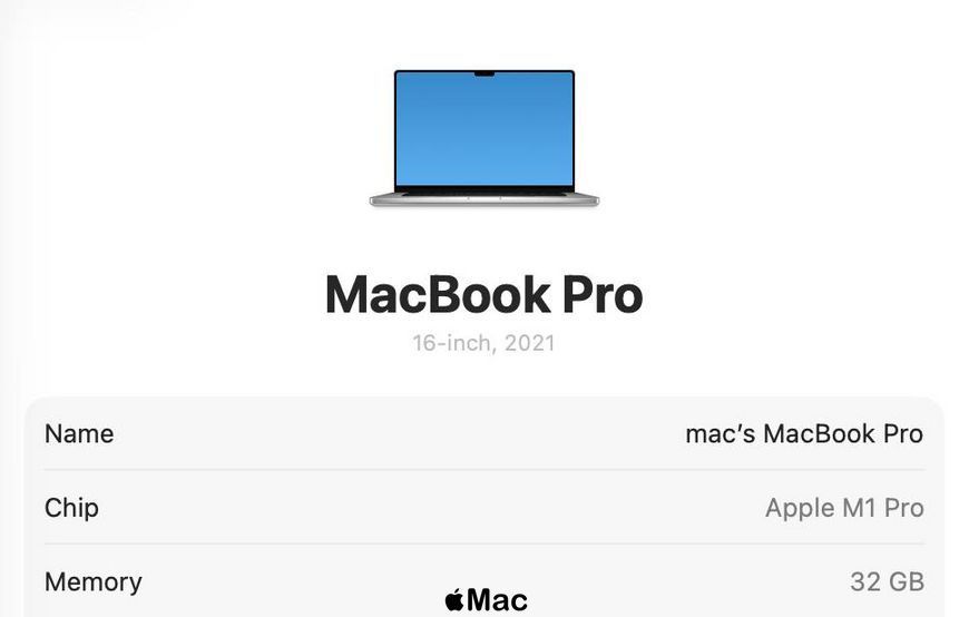 Apple MacBook Pro 16 2021 16 GPU M1 Pro 32Gb 512Gb Silver M2138 фото