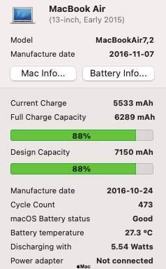 Apple MacBook Air 13 2015 Intel i7-5650U 8/256Gb Silver M1089 фото