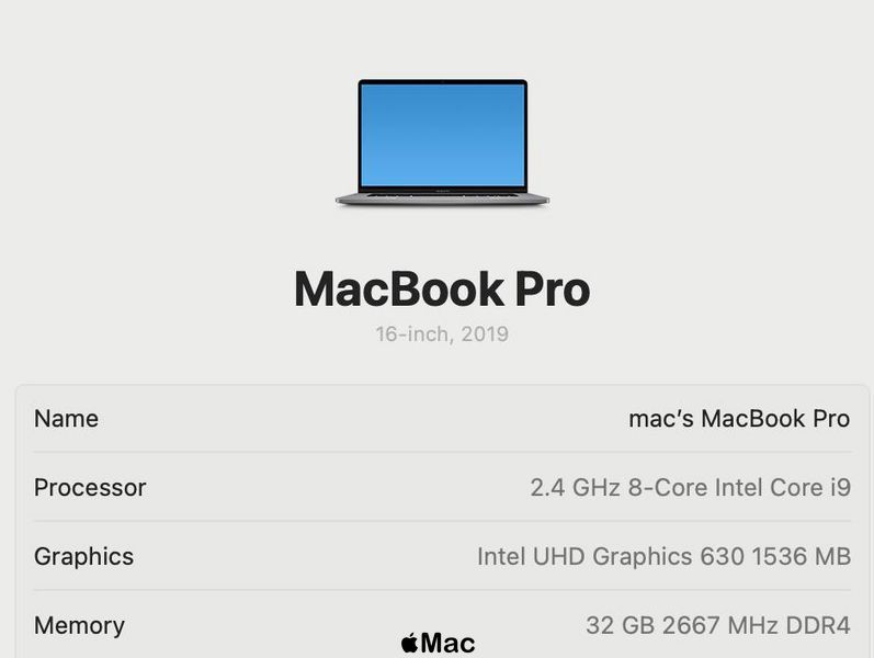 Apple MacBook Pro 16 2019 Intel i9-9880HK 32Gb 2TB Radeon 5500M 8Gb Space Gray M1856 фото