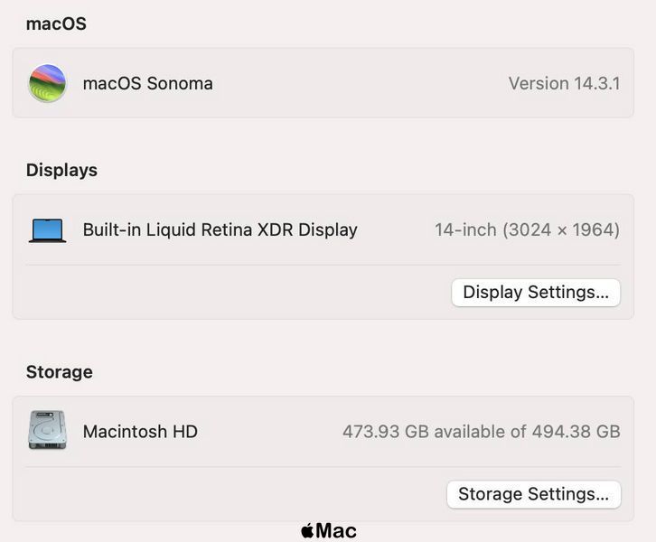 Apple MacBook Pro 14 2023 M3 Pro 18Gb / 512Gb Space Black (MRX33) M1189 фото
