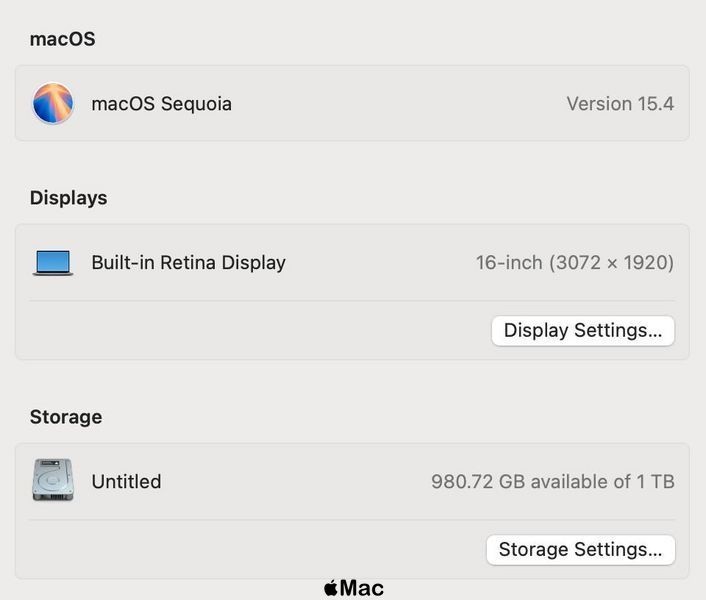 Apple MacBook Pro 16 2019 8-Core i9-9980HK 32Gb 1000Gb Radeon 5300M 4Gb Space Gray M1534 фото