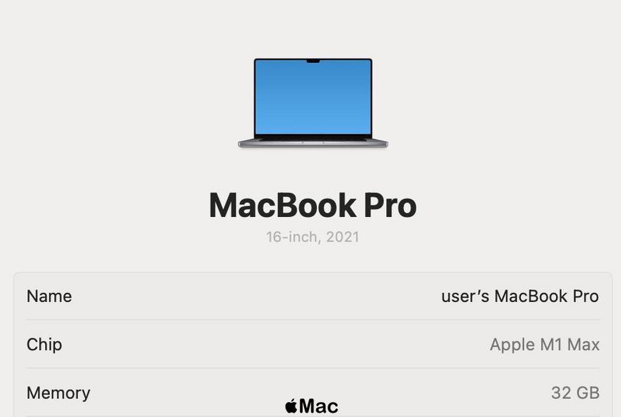Apple MacBook Pro 16 2021 24-Core GPU M1 MAX 32Gb 1000GB Space Gray M1970 фото