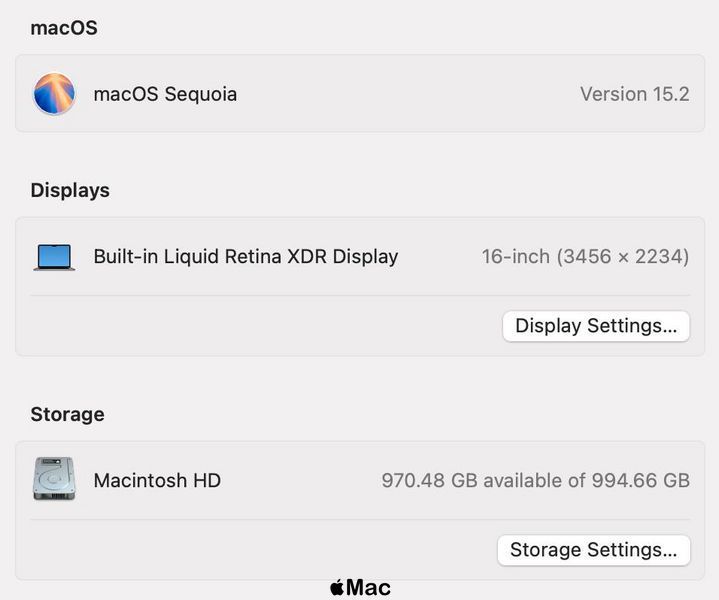 Apple MacBook Pro 16 2021 24-Core M1 Max 32Gb 1Tb Space Gray M1267 фото