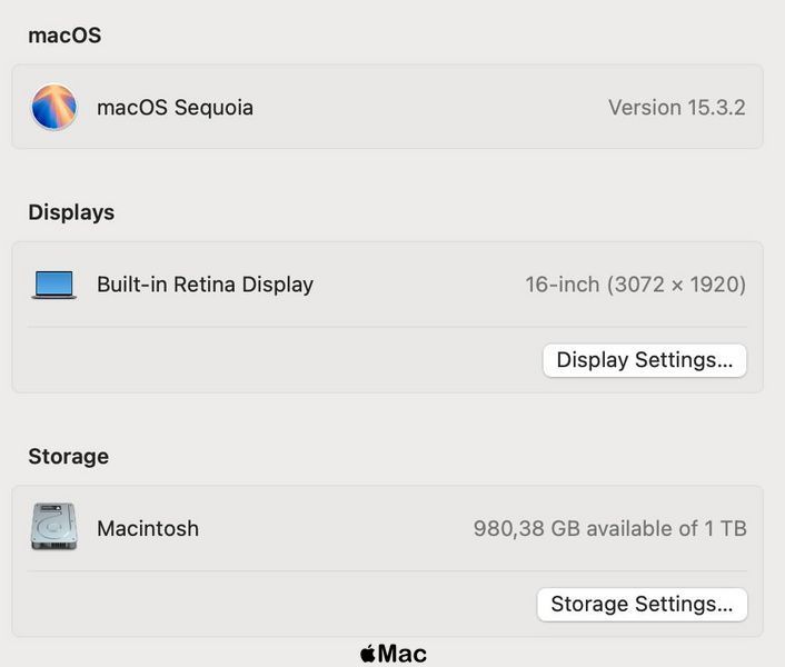 MacBook Pro 16 2019 8-Core i9-9980HK 32Gb 1000Gb Radeon 5500M 8Gb Space Gray M1447 фото