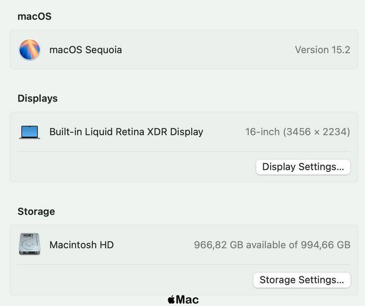 Apple MacBook Pro 16 2023 1-Core GPU M2 Pro 32Gb 1000Gb Space Gray M1383 фото
