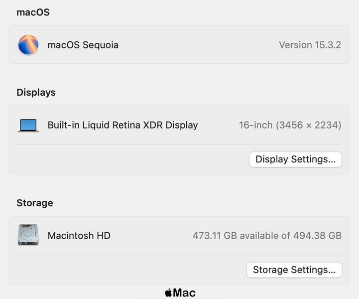 Apple MacBook Pro 16 2021 M1 Max 24 GPU 32Gb RAM 512Gb SSD Space Gray M2350 фото