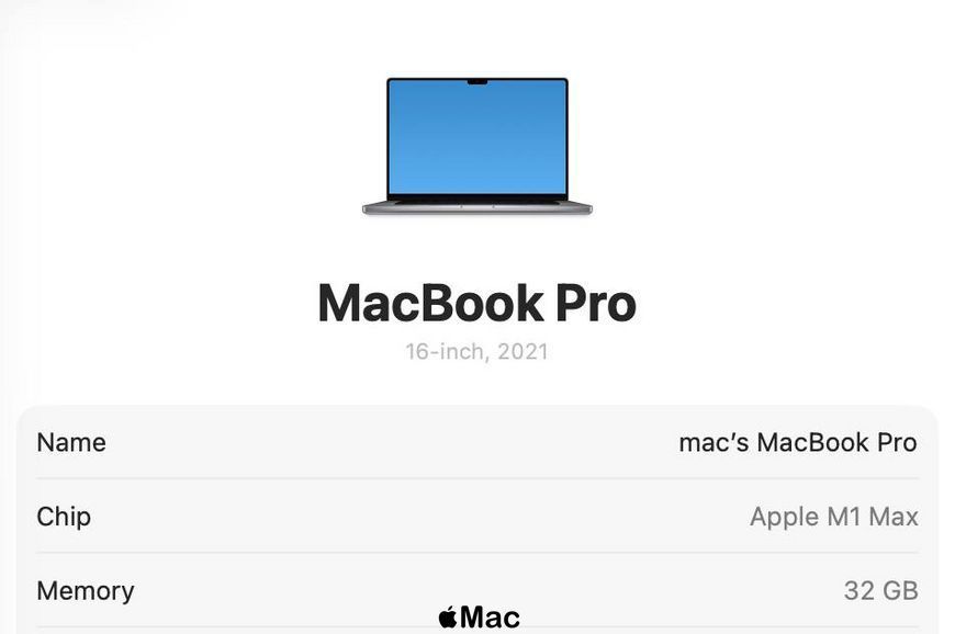 Apple MacBook Pro 16 2021 32-Core GPU M1 MAX 32Gb 512GB Space Gray M2546 фото