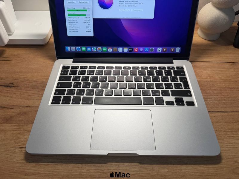 Apple MacBook Pro 13 2015 Intel i5 16GB 256GB Silver TR491 фото