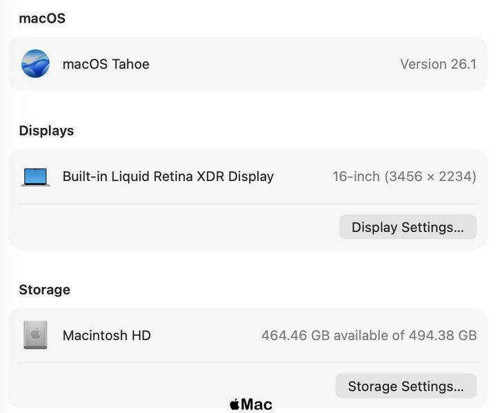 Apple MacBook Pro 16 2021 16-Core GPU M1 Pro 32Gb 512Gb Silver M2067 фото