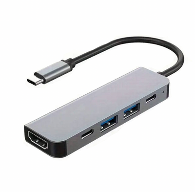 USB-C хаб для MacBook USD - HDMI - Type-C металевий корпус M554-99 фото
