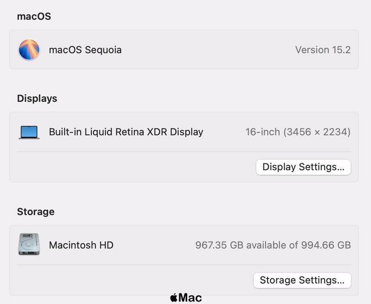 Apple MacBook Pro 16 2021 16-Core GPU M1 Pro 32Gb 1000Gb Space Gray M1381 фото