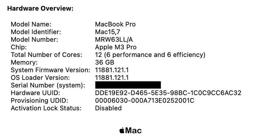 Apple MacBook Pro 16 2024 18-Core GPU M3 Pro 36Gb 512Gb Silver M1677 фото