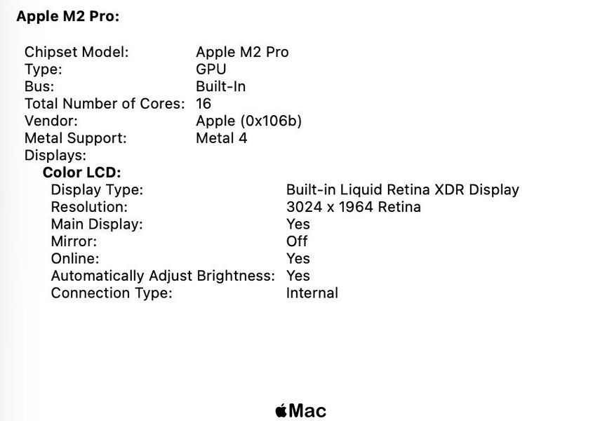 Apple MacBook Pro 14 2021 M2 Pro 16Gb 512Gb Space Gray M2297 фото