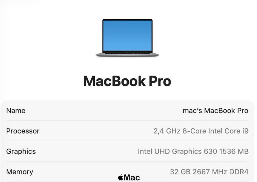 Apple MacBook Pro 16 2019 intel i9-9980HK 32Gb 1TB SSD Radeon 5500M 8Gb Space Gray M2608 фото