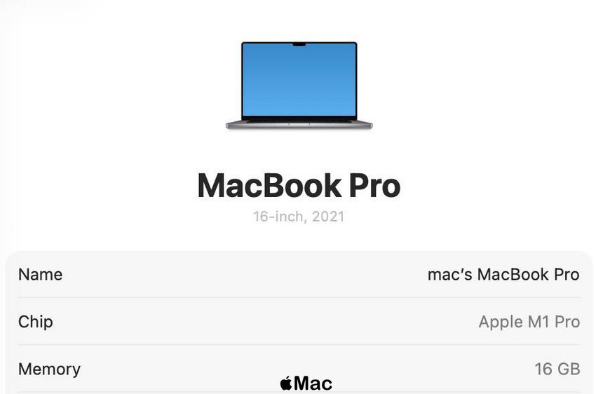 Apple MacBook Pro 16 2021 16-Core GPU M1 Pro 16Gb 1Tb SSD Space Gray M2449 фото