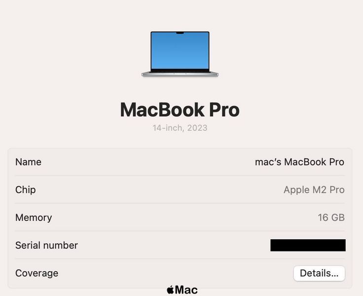 Apple MacBook Pro 14 2023 M2 Pro 16Gb 512Gb Silver M1337 фото