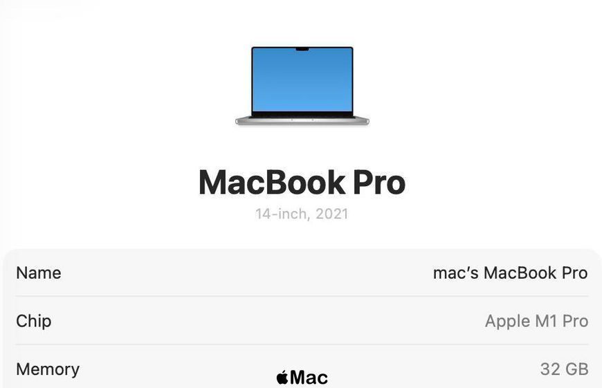 Apple MacBook Pro 14 2021 M1 Pro 32Gb 512Gb Silver M2144 фото