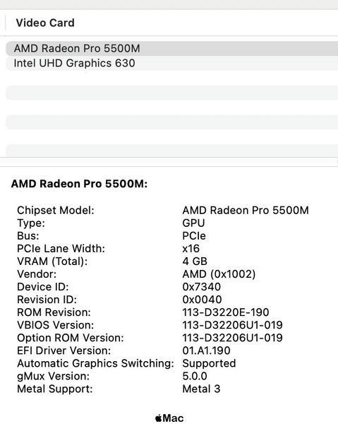 MacBook Pro 16 2019 8-Core i9-9980HK 32Gb 1000Gb Radeon 5300M 4Gb Space Gray M1594 фото