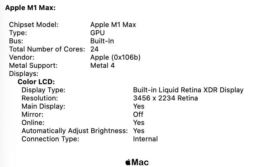 Apple MacBook Pro 16 2021 24-Core GPU M1 MAX 64GB RAM 1TB SSD Silver M2799 фото