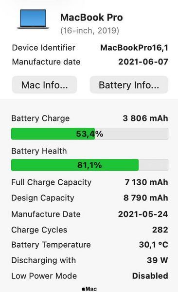 Apple MacBook Pro 16 2019 intel i7 16Gb 512Gb Radeon 5300M 4Gb Space Gray M2570 фото