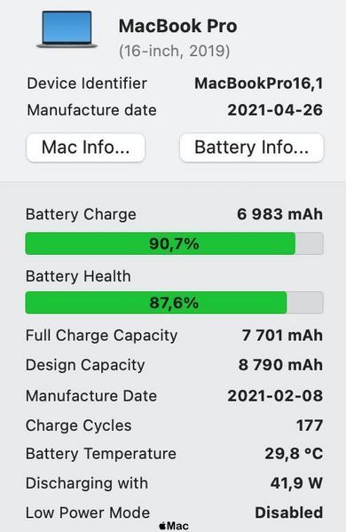 Apple MacBook Pro 16 2019 Intel i9 32Gb 1Tb Radeon 5500M 8Gb Space Gray BU1831 фото