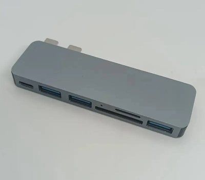 Хаб для MacBook tupe-c - usb 2.0 tupe-c micro-usb M554-12 фото