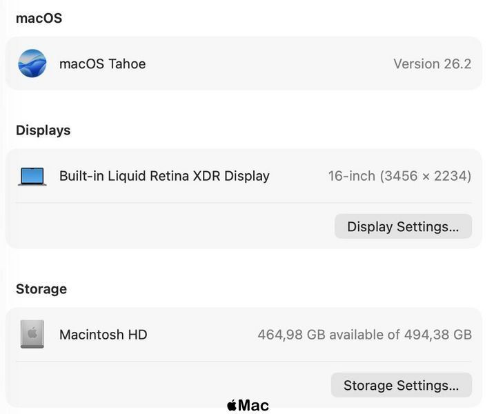 Apple MacBook Pro 16 2021 16-Core GPU M1 Pro 32Gb 512Gb Space Gray M2567 фото