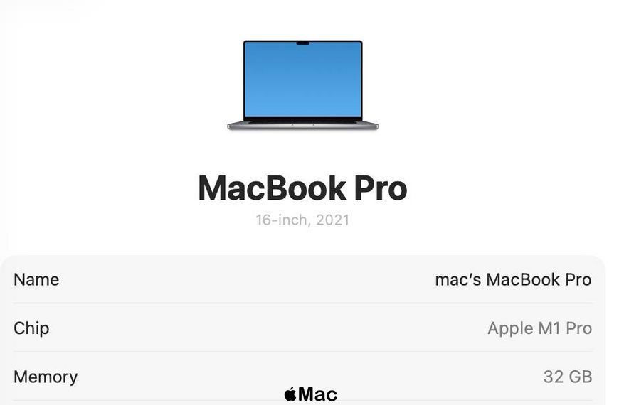 Apple MacBook Pro 16 2021 16-Core GPU M1 Pro 32Gb 512Gb Space Gray M2567 фото