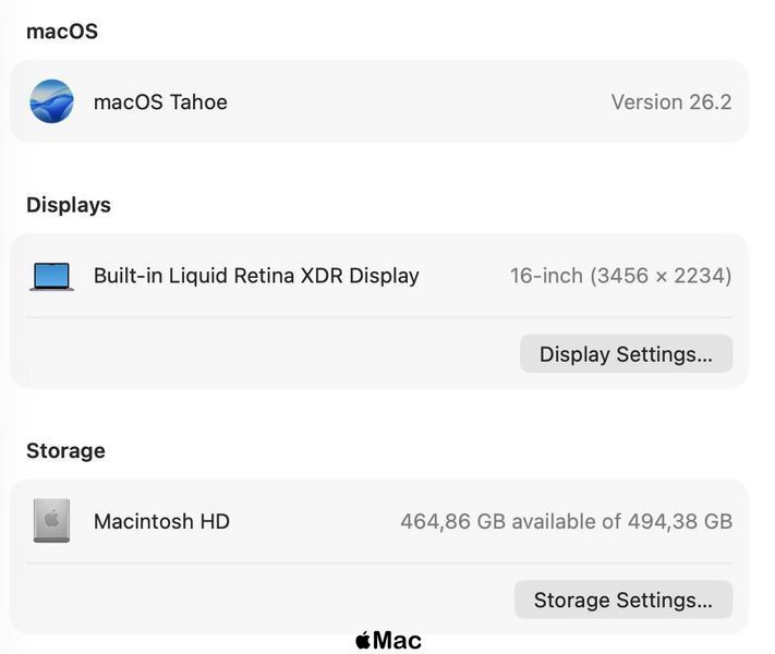 Apple MacBook Pro 16 2021 16-Core GPU M1 Pro 32Gb 512Gb Space Gray M2568 фото