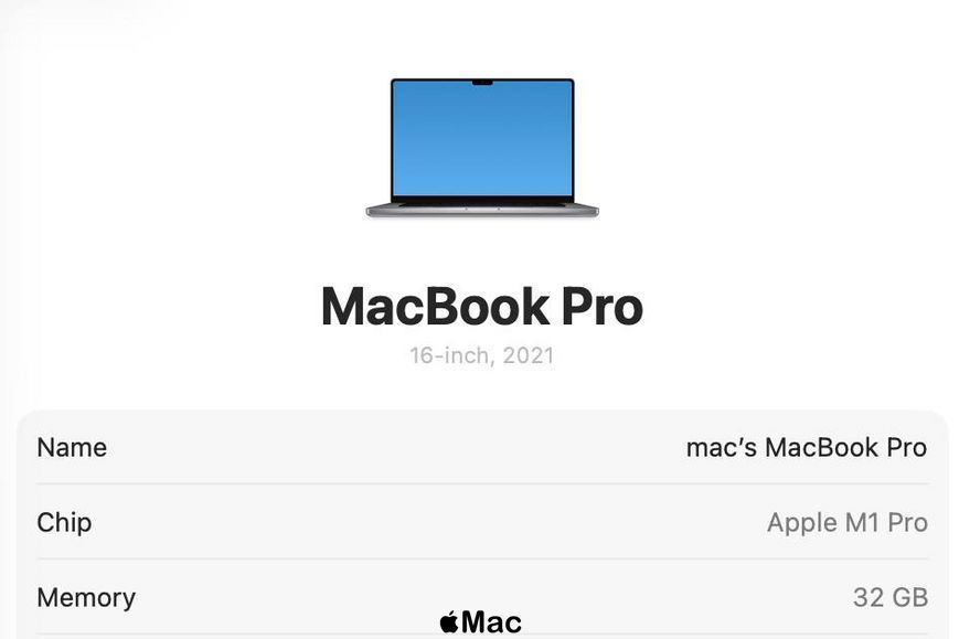 Apple MacBook Pro 16 2021 16-Core GPU M1 Pro 32Gb 512Gb Space Gray M2568 фото